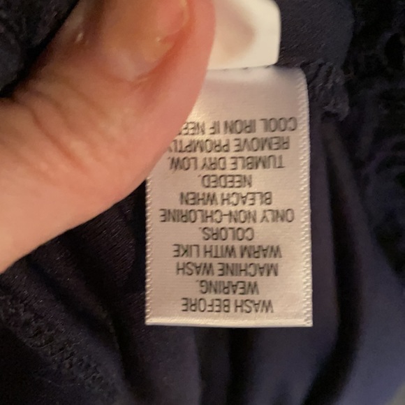 WORN ONCE Dana Buchman Navy lace dress - Picture 6 of 6